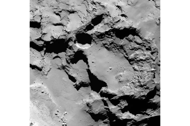 Rosetta spacecraft sees sinkholes on comet