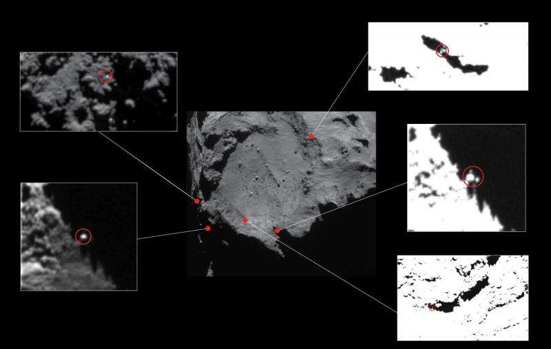 Rosetta team spots glint of light that could be comet lander