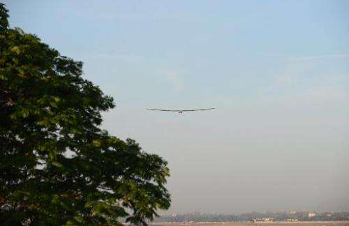Solar Impulse 2, the world's only solar powered aircraft, takes off from the Sardar Vallabhbhai Patel International Airport in t