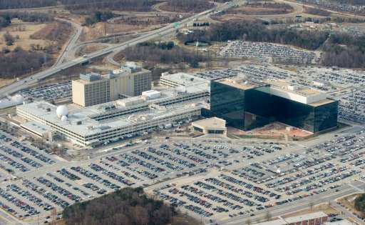 The National Security Agency headquarters at Fort Meade, Maryland seen on January 29, 2010