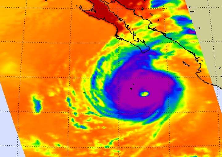 NASA sees tropical storm Blanca weaken