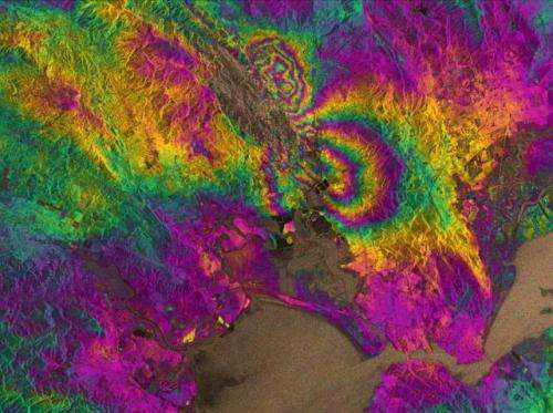 3-D satellite, GPS earthquake maps isolate impacts in real time