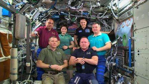 NASA astronauts at the International Space Station (ISS)