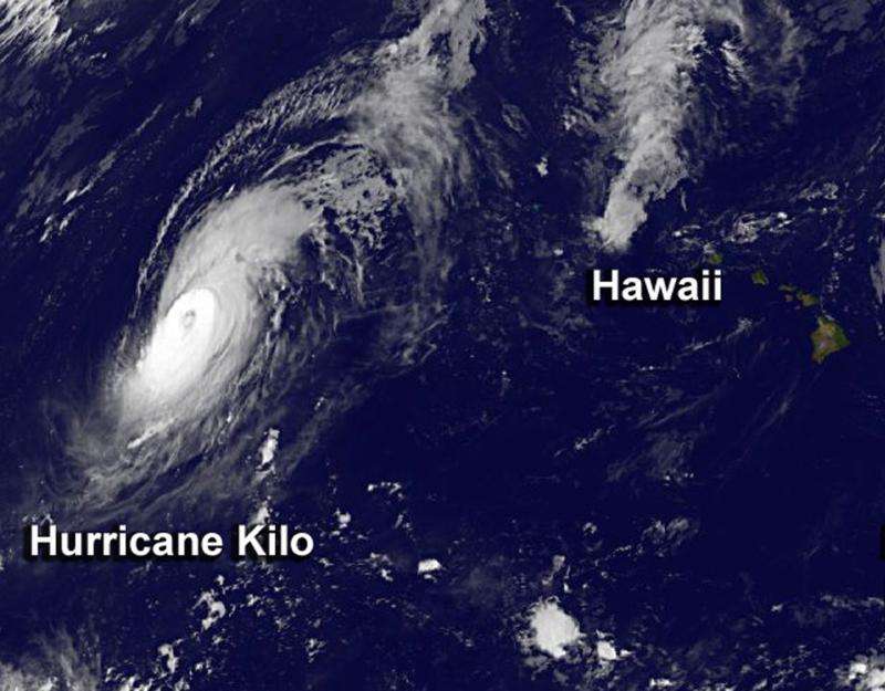 NASA sees Hurricane Kilo headed for International Date Line