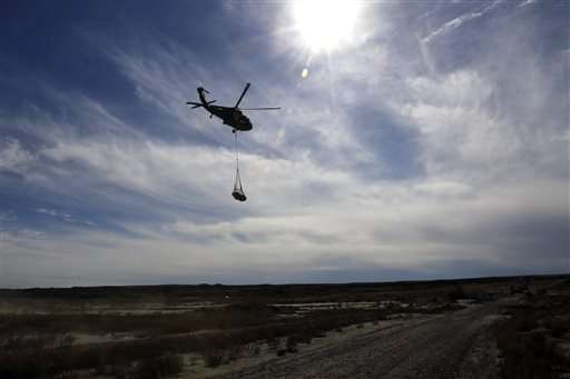National Guard airlifts dino fossils out of wilderness
