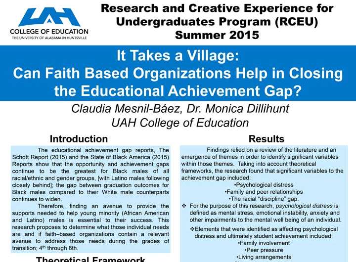 Research project focuses on narrowing nation’s achievement gap