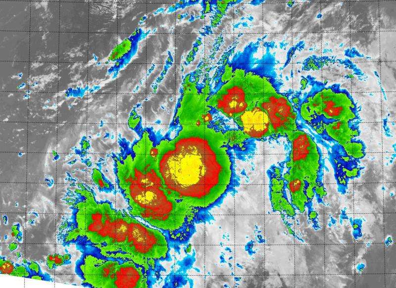 NASA-NOAA's Suomi NPP satellite sees Tropical Depression 14E disorganized