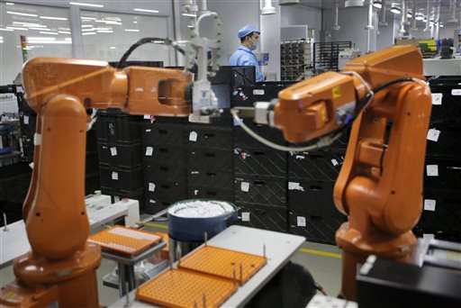 Robot revolution sweeps China's factory floors