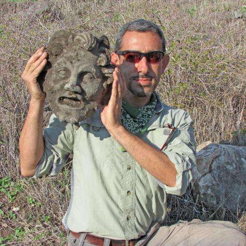 The largest known bronze mask of Pan uncovered by researchers