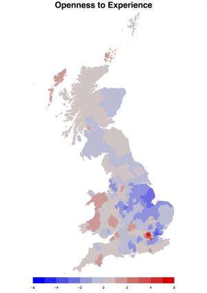 Personality test finds Britain's most extroverted, agreeable and emotionally stable regions