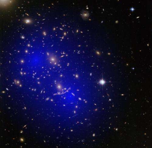 Galaxy clusters collide; dark matter still a mystery