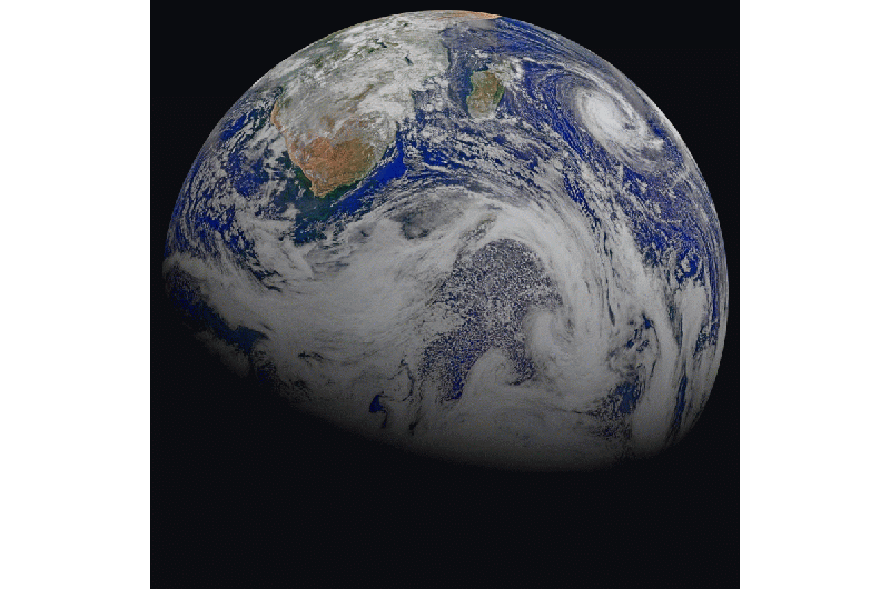 Image: A sky view of Earth from Suomi NPP