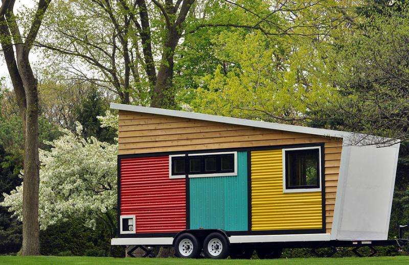 Cubes, LED lighting and more spin magic into tiny house