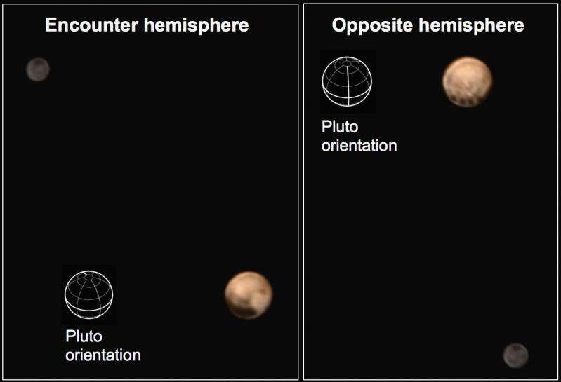 New Horizons color images reveal two distinct faces of Pluto