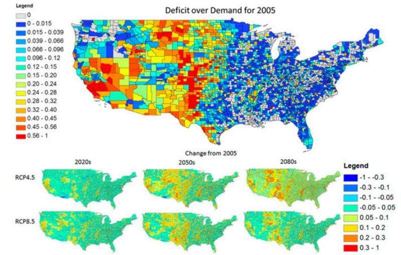 Computer simulation shows climate mitigation schemes could result in increased water stress