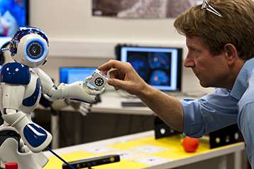A humanoid robot to liaise between space station crews