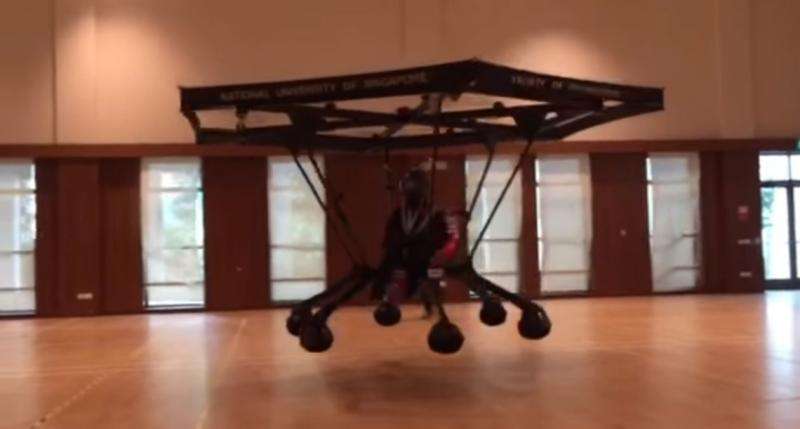 Students build Singapore's first personal flying machine