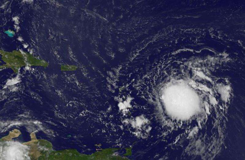 NASA sees Tropical Storm Erika approaching the lesser antilles