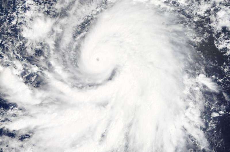 NASA sees Hurricane Olaf move into central Pacific Ocean