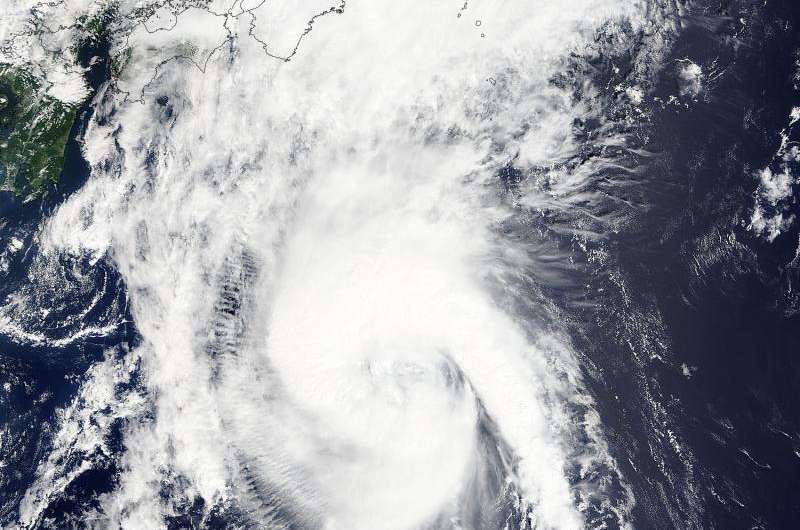 NASA sees Tropical Storm Etau approaching Japan