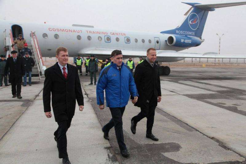 ESA astronaut Tim Peake arrives in Baikonur on his last stop before space