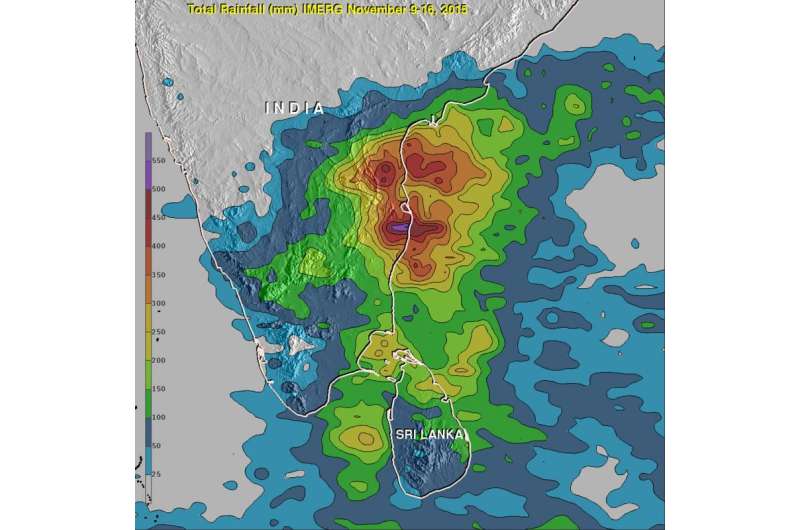 NASA measures India's deadly flooding rains