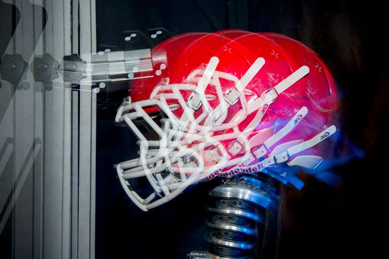 Research suggests football helmet tests may not account for concussion-prone actions