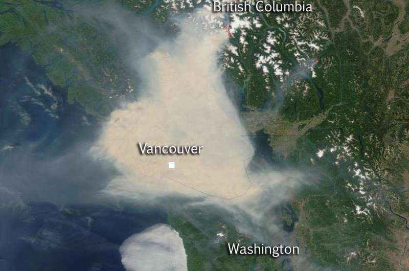 Satellite sees smoky skies over World Cup soccer