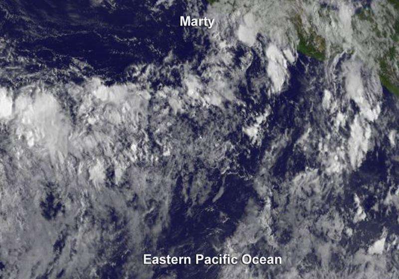 Tropical Depression Marty finally moving away from Mexico coastline