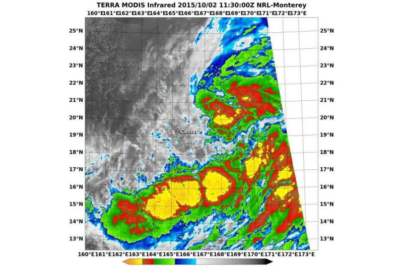 NASA sees Tropical Depression Choi-wan form