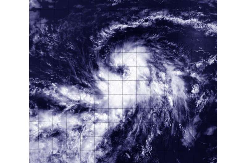 NASA's Terra satellite sees birth of Atlantic Tropical Depression 4