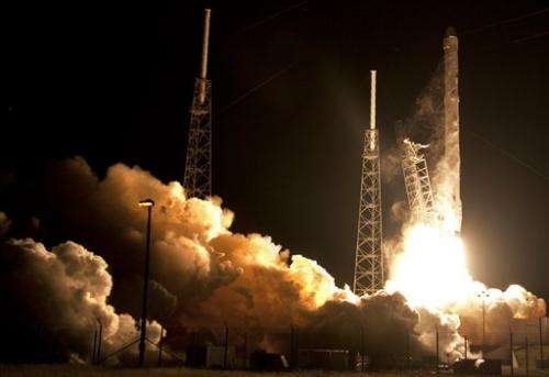SpaceX launches for NASA, no luck with rocket landing at sea