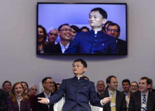 Alibaba founder and executive chairman Jack Ma, pictured here in January, says the e-commerce giant has joined China's biggest a