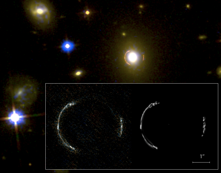 ALMA uses gravitational lens to image monstrous galaxy near the edge of the universe