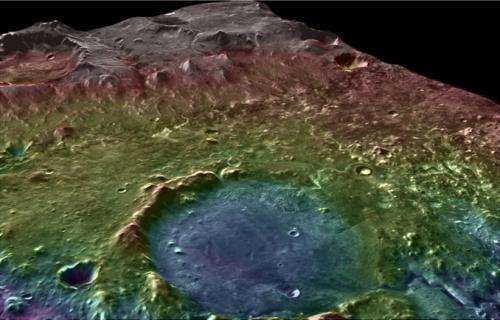 Ancient Martian lake system records 2 water-related events