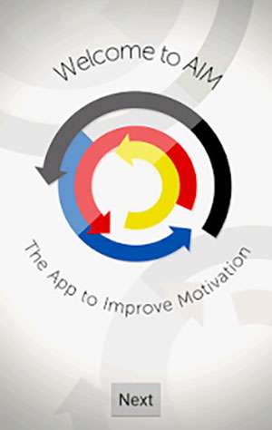 App AiMs to improve motivation based on clinical research