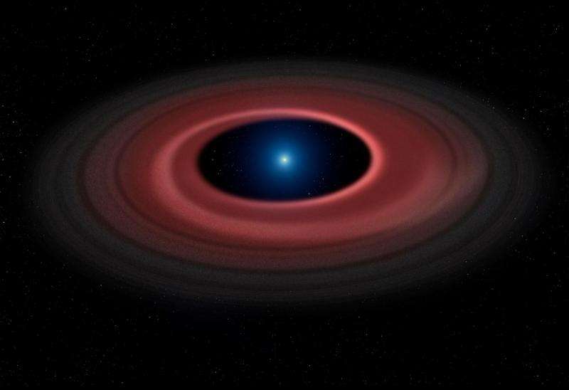 Asteroid ripped apart to form star's glowing ring system