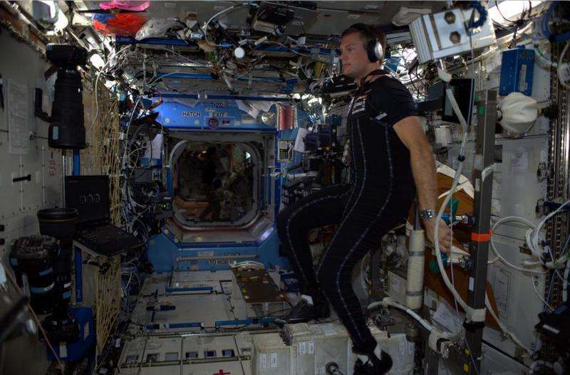 Astronaut trials innovative SkinSuit in space