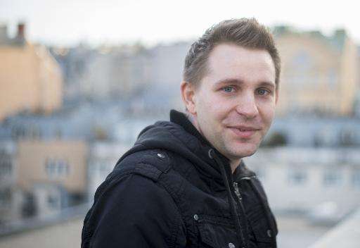 Austrian activist Max Schrems poses for a photographer in Vienna, Austria on April 7, 2015