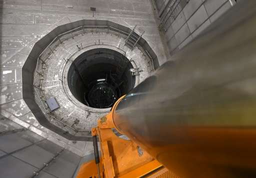 A view of the reactor core at the unused nuclear power plant in Zwentendorf, west of Vienna