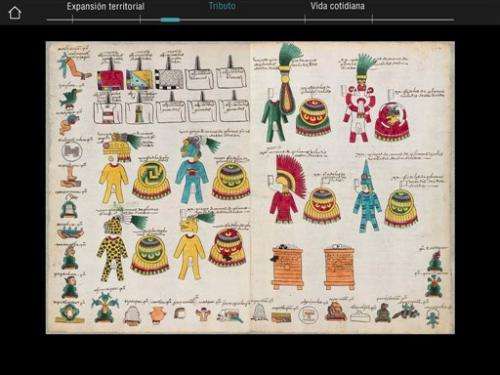 Aztec app brings historic Mexico codex into the digital age (Update)