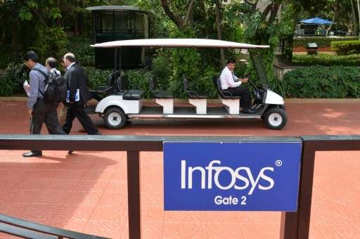 Bangalore-based Infosys is listed in Mumbai and New York and was once seen as the bellwether of India's flagship outsourcing ind