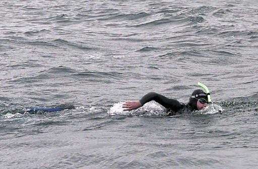 Benoit Lecomte became the first person to swim across the Atlantic without a kick board in 1998