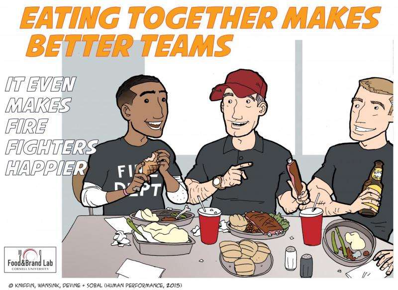 Breaking bread with colleagues boosts productivity