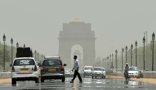 Cars were seen using a designated &quot;car-free&quot; stretch—running from the historic Red Fort to India Gate in central Delhi