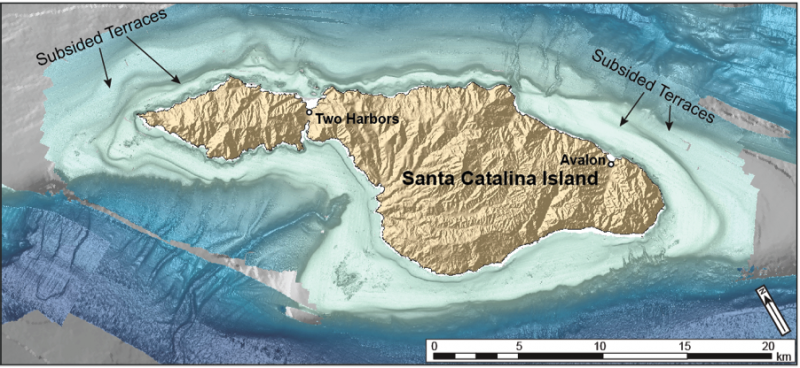 Catalina Island's slow sink -- and potential tsunami hazard