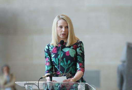Chief executive Marissa Mayer, pictured on May 4, 2015 in New York, said in a recent earnings release that Yahoo is in the midst