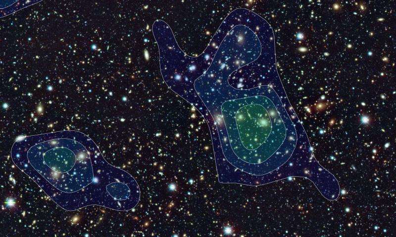Dark matter map begins to reveal the universe's early history