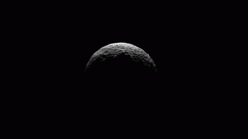 Dawn glimpses Ceres' north pole
