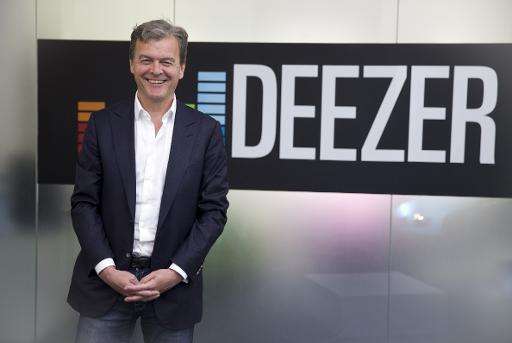 Deezer CEO Hans-Holger Albrecht at the music streaming company's office in London on May 19, 2015